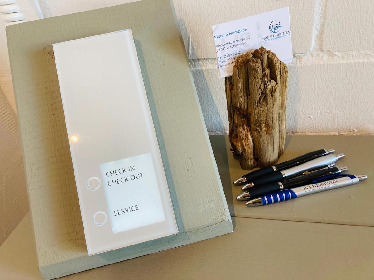 Hof Steinhuetten Schlafstrandkorb Westerhever Kültér fotó